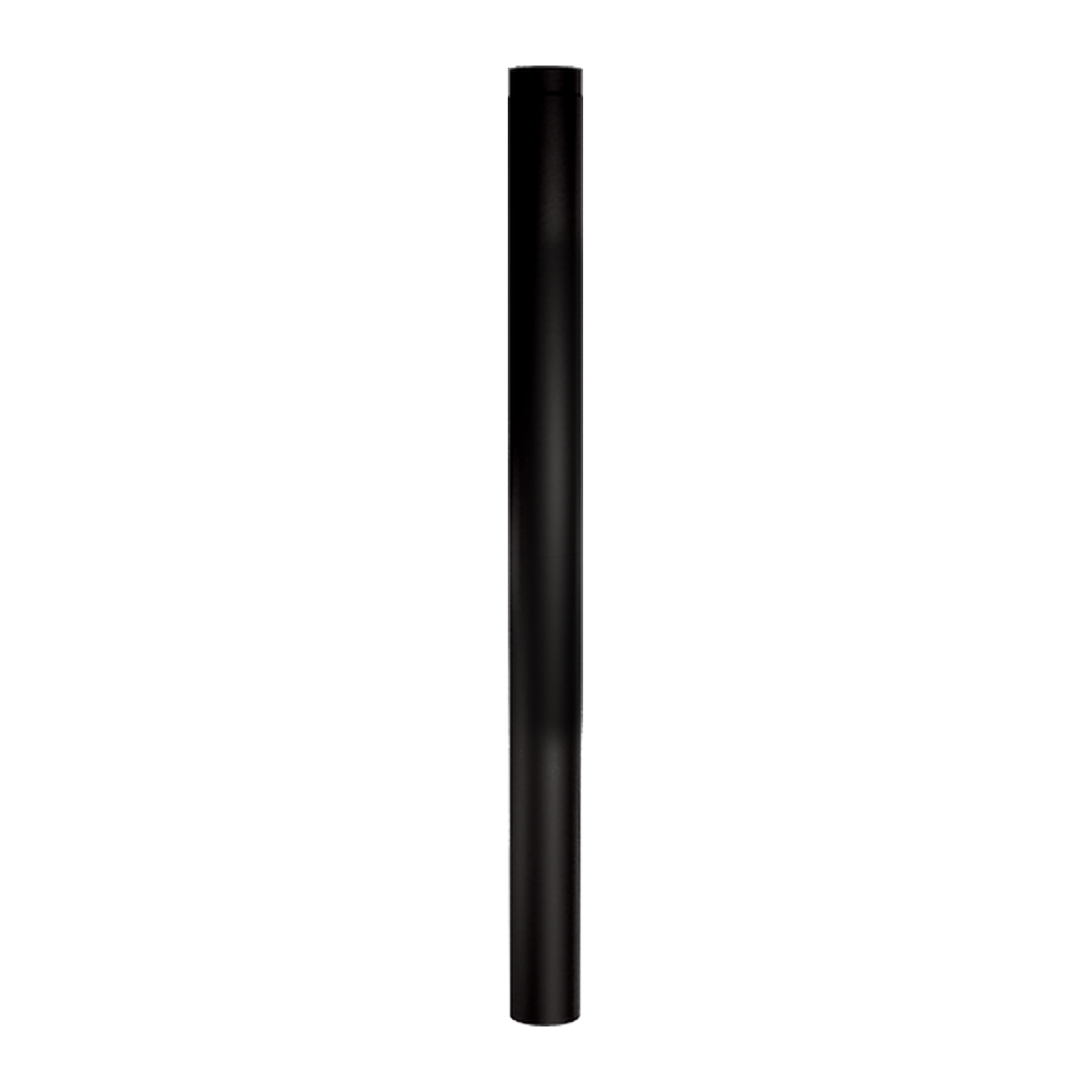 Elément droit F/F 2000 mm + anticondensat + trappe de visite Ferrolux Noir Ø 150 mm