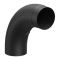Coude arrondi 90° + inspection Ferrolux Noir Ø 150 mm