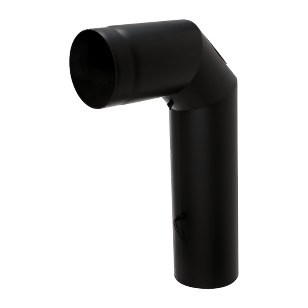 Coude 90° + regard + clé de tirage + J020 + J021 Ferrolux Noir