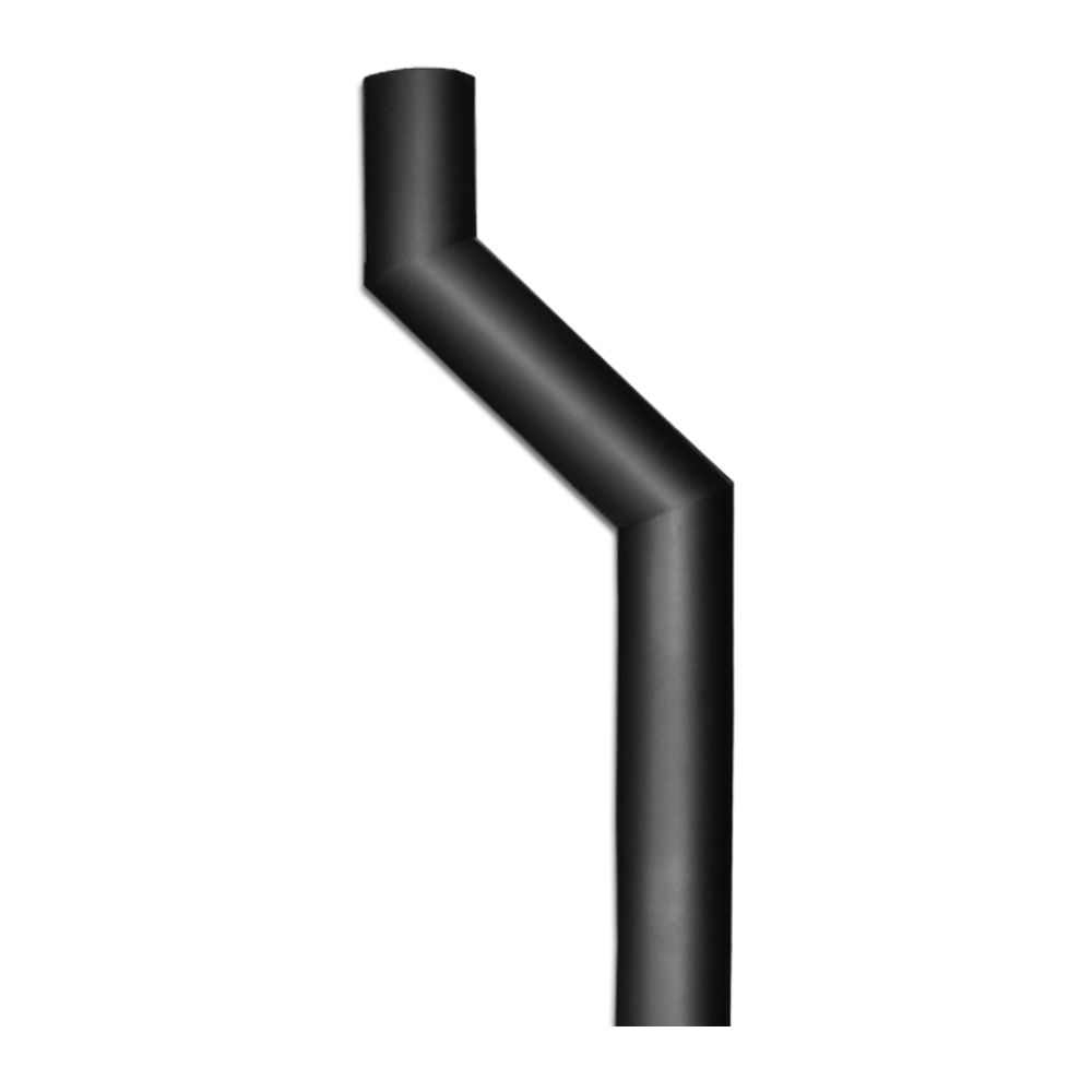 Elément avec dévoiement 2 m  Ferrolux Noir