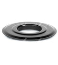 CALA 80 mm rosace simple acier noir 2mm