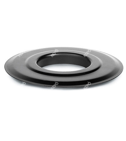 CALA 80 mm rosace simple acier noir 2mm
