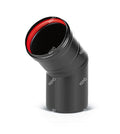 CALA 80mm coude acier noir 45° 2mm