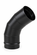 DETE - 45° enamelled wood-effect elbow 150Ø