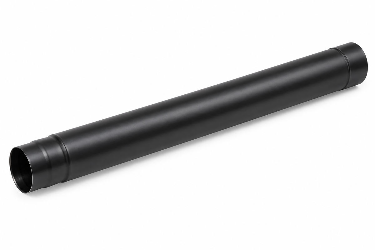 DETE - Elément droit 500mm 150Ø émaillé bois